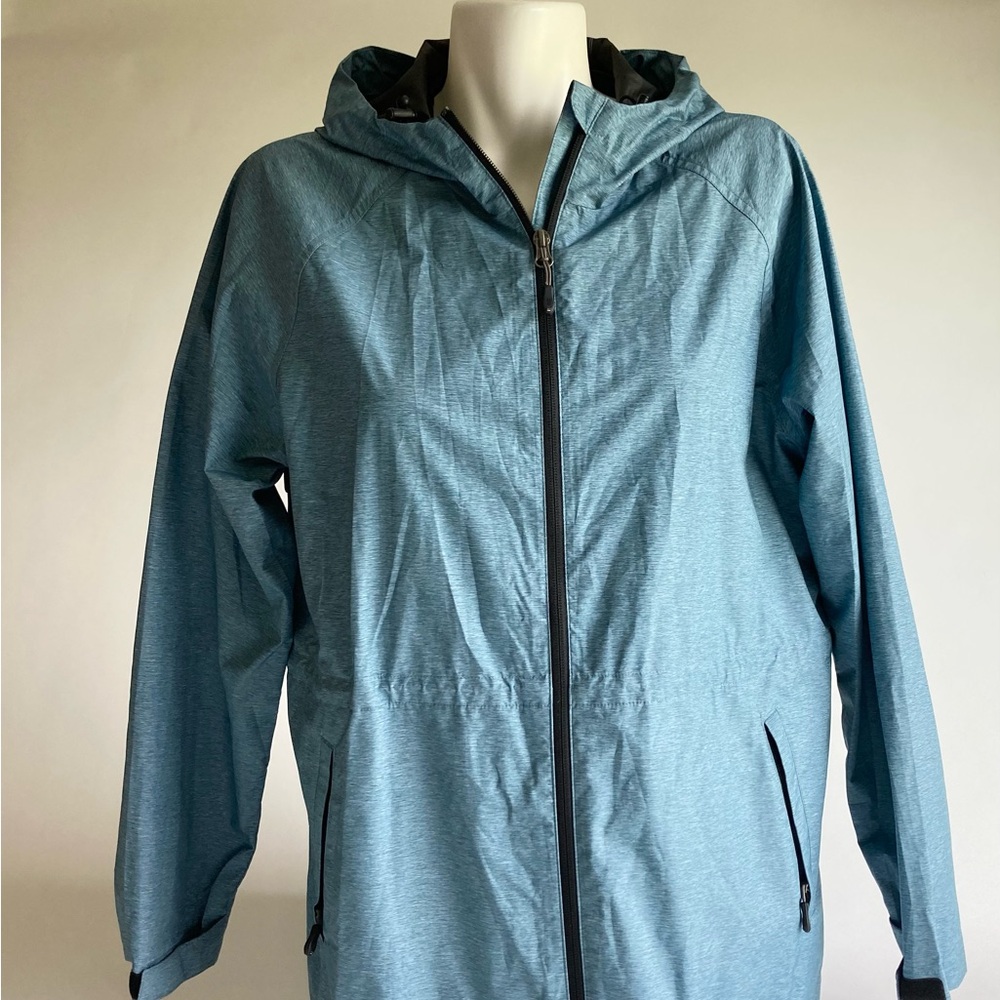 New 32 Degrees Blue Polyester Hoodie Rain Parka  size M